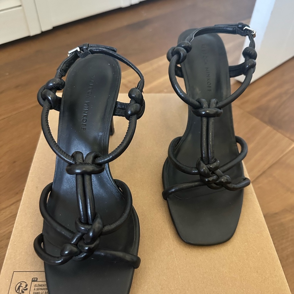 Rebecca Minkoff Black Knotted Heels